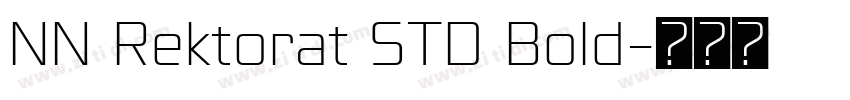 NN Rektorat STD Bold字体转换